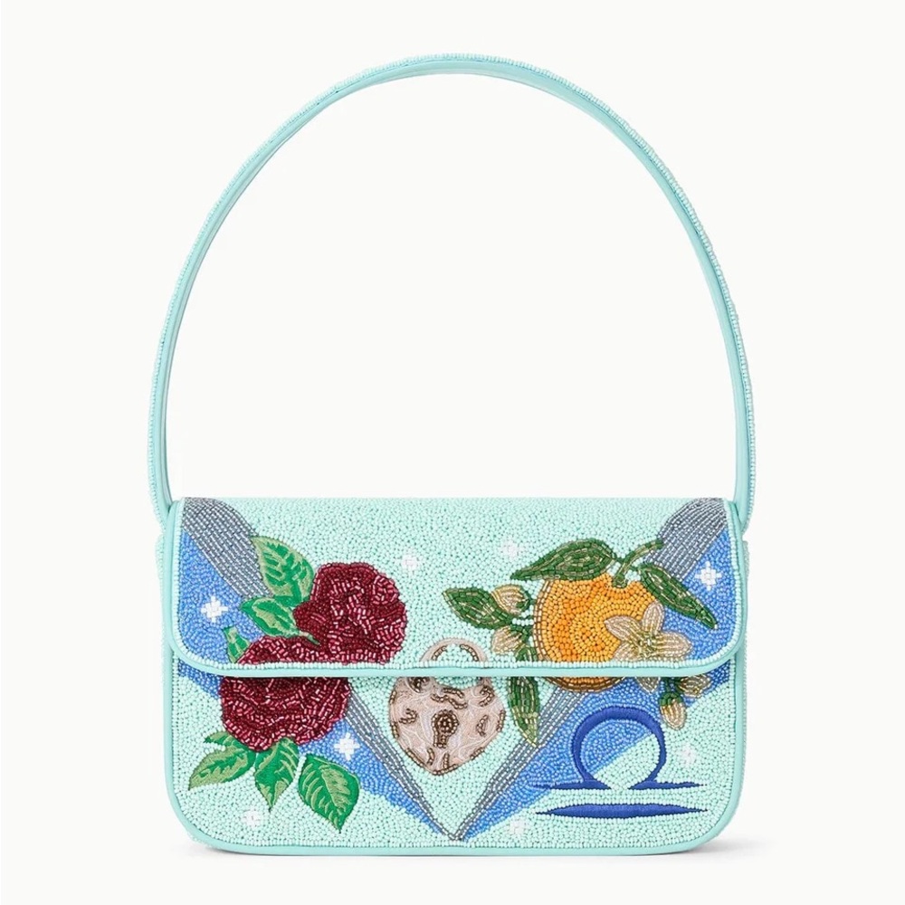 STAUD BEADED ZODIAC TOMMY BAG LIBRA